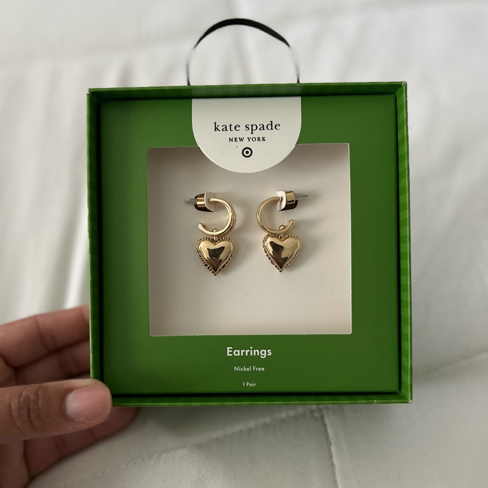 *NEW* Kate Spade New York x Target Gold Balloon Heart Drop Earrings